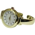 thumbnail image 2 of Blekon Collections Japanese Quartz Elegant Mother of Pearl Rhinestone Dial Womens Cuff Bangle Watch, 2 of 5