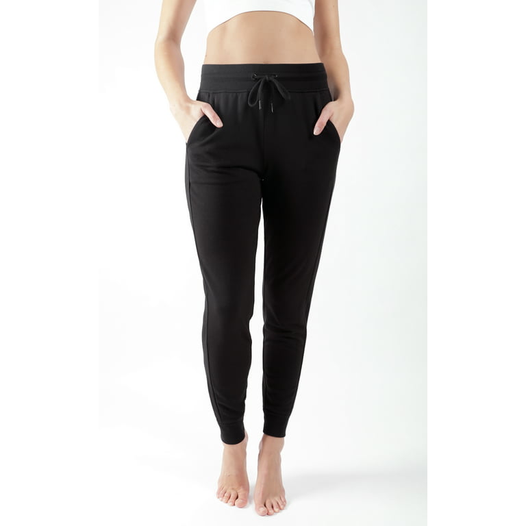 90 Degree By Reflex Womens Jogger with Brushed Lining and Adjustable  Drawstring Waistband 