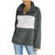 thumbnail image 3 of Chaqueta polar cálida de manga larga con solapa y cremallera para mujer Fridja  po1649, 3 of 9