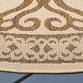 thumbnail image 5 of SAFAVIEH Courtyard Colton Geometric Indoor/Outdoor Area Rug, Natural/Brown, 6'7" x 6'7" Round, 5 of 11