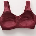 thumbnail image 6 of Ohufall Women's Front Button Closure Bras Sexy Solid Casual Soft Support Full Coverage Bra Comfy Breathable No Steel Rims Everyday Bras for Women, 6 of 9