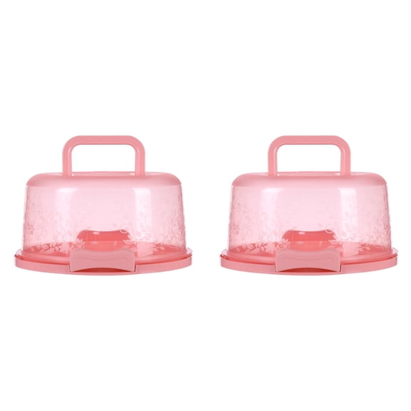 2PCS Portable Cake Box Cake and Cupcake Cake Holder Container for Cake Pie Home Decor