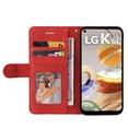 thumbnail image 2 of Case for LG K61 Leather Wallet Book Flip Folio Stand View Cover - Green, 2 of 5