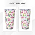 thumbnail image 3 of KLL Cute Flamingo Print 40oz Stainless Steel Insulated Car Cup with Spillproof Lid - Keep Your Drink Hot or Cold on the Go-Straw Three-piece Set, 3 of 8