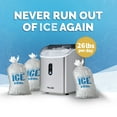 thumbnail image 4 of Newair 26 lbs. Nugget Countertop Ice Maker with Soft Chewable Pebble Ice in Stainless Steel, 4 of 18