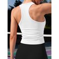 thumbnail image 6 of Anwell Racerback Tank Tops for Womens Seamless Cropped Workout Tops Built in Bra, 6 of 6