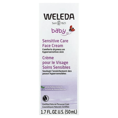 Weleda Baby Sensitive Face Cream with White Mallow Extracts, 1.7 oz