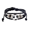 thumbnail image 1 of Pulsera De Fútbol Con Dije De Fútbol Para San Valentín, Boda, Cumpleaños, Fútbol Blanco Y Negro, 1 of 8