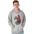 thumbnail image 5 of Go Local Sport Team Number 1 Fan Sign Zip Up Hoodie Men's Women's Brisco Brands X, 5 of 6