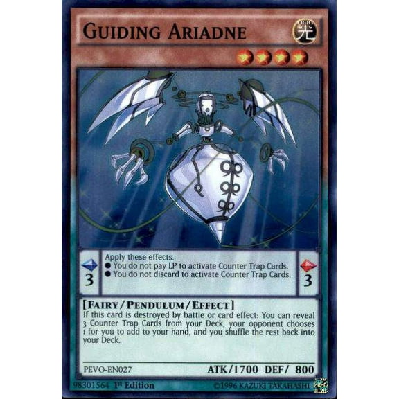 YuGiOh Pendulum Evolution Super Rare Guiding Ariadne PEVO-EN027