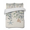 thumbnail image 2 of Blue Eucalyptus Coastal Full Size Down Alternative Comforter, Lightweight Comforter Quilt Bedding Set with Pillow Shams Starfish Shell Summer All Seasons Bed Comforter Duvet Insert 78"x90", 2 of 7
