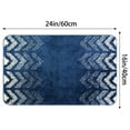 thumbnail image 6 of Unique Bargains 2 Pcs Geometric Patterns Bathroom Mats Absorbent Non-Slip Bath Rugs Blue 16" x 24", 6 of 6