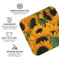 thumbnail image 4 of Bingfone Vintage Sunflowers 7 Leather Drinks Coasters With Set Of 6,Suitable For Home Kitchen,Coffee Cup Coasters Home Gift, 4 of 9