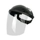 thumbnail image 5 of Equipo de protección del casco de soldadura, máscara de soldadura montada en la cabeza visible, profesional, escudo de cara para pulir otro trabajo Top negro transparente, 5 of 8
