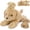 Golden Retriever-3 PCS Brown, variant on MaoGoLan 4Pcs Labrador Stuffed Animal 16'' Large Stuffed Labrador With 3 Puppies Dog Plush Toy