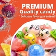 thumbnail image 2 of Gummy Candy - 30 mm Large Jelly Filled Gummies - Assorted Gummy Candies - 7 Pcs Individuall Wrapped, 2 of 5