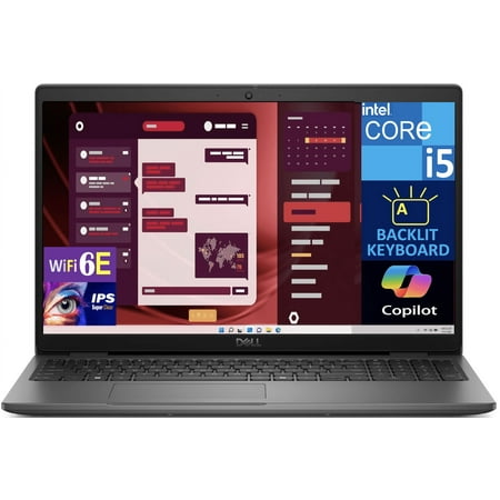 Dell Latitude 3550 Business Laptop 15.6in IPS FHD Display (Intel i5-1335U, 16GB DDR5, 512GB SSD, Intel Iris Xe, Backlit KB, WiFi 6E, Webcam, Bluetooth 5.3, Win 11 Pro)