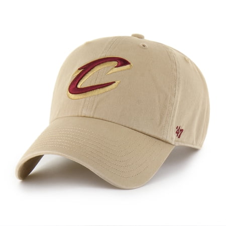 Men s 47 Khaki Cleveland Cavaliers Logo Clean Up Adjustable Hat