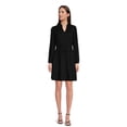 thumbnail image 2 of Time and Tru Women's Smocked Neck Mini Dress with Long Sleeves, Sizes XS-XXXL, 2 of 5