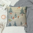 thumbnail image 2 of MLJA Decorative Throw Pillow Covers for Couch Pattern Winter Skiing Skier Leisure Textures Branding Holidays Mountain Travel Backdrop Bed Car Pillows Case, 2 of 5