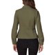 thumbnail image 3 of Chaqueta de mezclilla para mujer INSPIRE CHIC con cuello alto, mangas largas, bolsillos con solapa, chaqueta de jeans verde L, 3 of 6