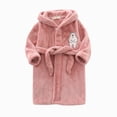 thumbnail image 6 of TOWED22 Boys Girls Towel Robe Soft Terry Cloth Kimono Bathrobes Sleepwear for Kids(Pink,3-4 Y), 6 of 7