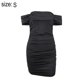 thumbnail image 2 of Dinheiro Vestido con Hombros Descubiertos para Mujer, Mini Vestidos Elegantes De Cóctel De Cintura Alta,M, 2 of 7