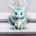 thumbnail image 4 of 2D Adorable Flying Dragon Baby Christmas Ornament Unique Shape And Charming Design Adding A Glimmer To The Holiday Atmosphere, 4 of 5