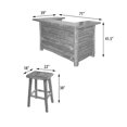 thumbnail image 2 of AFD Adirondack Teak Bar Set of 5 (KIT), 2 of 6