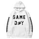 thumbnail image 3 of MHFRRA Sudadera con Capucha para Hombre, con Estampado de Fútbol, Informal, Holgada, para Uso Diario, Cómoda y Cálida Blanco, 3 of 3