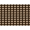 thumbnail image 1 of Ahgly Company Indoor Rectangle Patterned Black Bean Brown Area Rugs, 4' x 6', 1 of 1