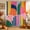 Pink, Emerald Green, variant on Colorful Geometric Shower Curtain, Waterproof Shower Curtains for Bathroom, Aesthetics Modern Abstract Art Washable Fabric Bathtub Curtain Set Bath Decor with 12 Hooks Stall 36"x72"