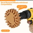 thumbnail image 4 of 3.9" Decal Remover Eraser Wheel, Sticker Remover Tool with Drill Adapter, Sticker Remover for Cars, Decal Remover for Car RV Motorcycle Window for Adhesive Sticker Pinstripe Vinyl Decals, 4 of 7