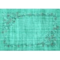 thumbnail image 1 of Ahgly Company Indoor Rectangle Oriental Turquoise Blue Asian Inspired Area Rugs, 2' x 4', 1 of 4