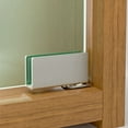 thumbnail image 5 of 2PCS No Drilling Side Mounted Hardware Furniture Zinc Alloy Cabinet Door Hinge Glass Door Hinge Frameless Clamp SILVER, 5 of 7