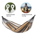 thumbnail image 4 of CHULIM Brazilian-Style 2-Person Hammock with Tree Straps,94.5in L x 63in W,450lbs Capacity-Bule Stripe, 4 of 6