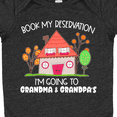 thumbnail image 4 of Inktastic Book My Reservation I'm Going to Grandma and Grandpa's Boys or Girls Baby Bodysuit, 4 of 5