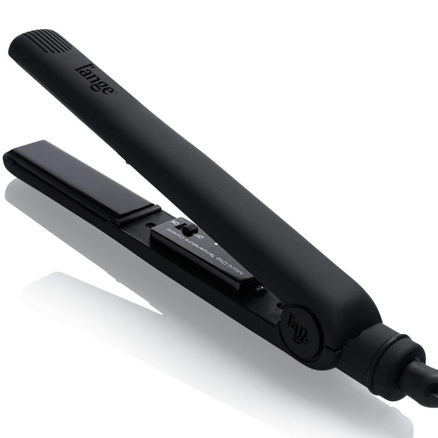 L'ange Hair Plancha de Pelo Profesional Aplatir de Cerámica de 1 Pulgada, Apagado Automático, Color Negro