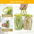 thumbnail image 4 of Januofit Sprouting Lids with Stand, BPA Free Plastic Sprout Maker Kit for Wide Mouth Mason Jars, Easy Seed Germination, Bean Sprouts Grow Kit, Sprout Maker, Alfalfa, Broccoli, Salad Greens, 4 of 7