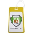 thumbnail image 4 of GFDYREE 25 Pack - Bright Backpack ID Luggage Tags for Student Identification Cards - School Name Badge Holder for Backpacks - Business Card Size with Clear Insert Window by (Yellow), 4 of 7