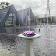 thumbnail image 3 of Solar Fountain, Solar Power Pump Water Lily Bird Bath Fountain with 6 Different Water Style Sprayers,Artificial Floating Lotus Flowers Pumps for Fish Pond Garden Patio Aquarium and Outdoor Pool Decor, 3 of 8