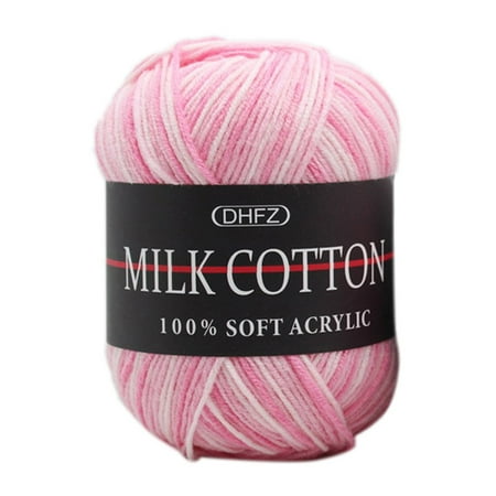 DIY Soft Wool Crochet Kniting Yarn 3 Strands of Colored Floral Lines ...