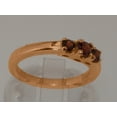 thumbnail image 5 of LBG British Made 9k Rose Gold Natural Garnet Womens Promise Ring - 33 size options - Size 7, 5 of 6