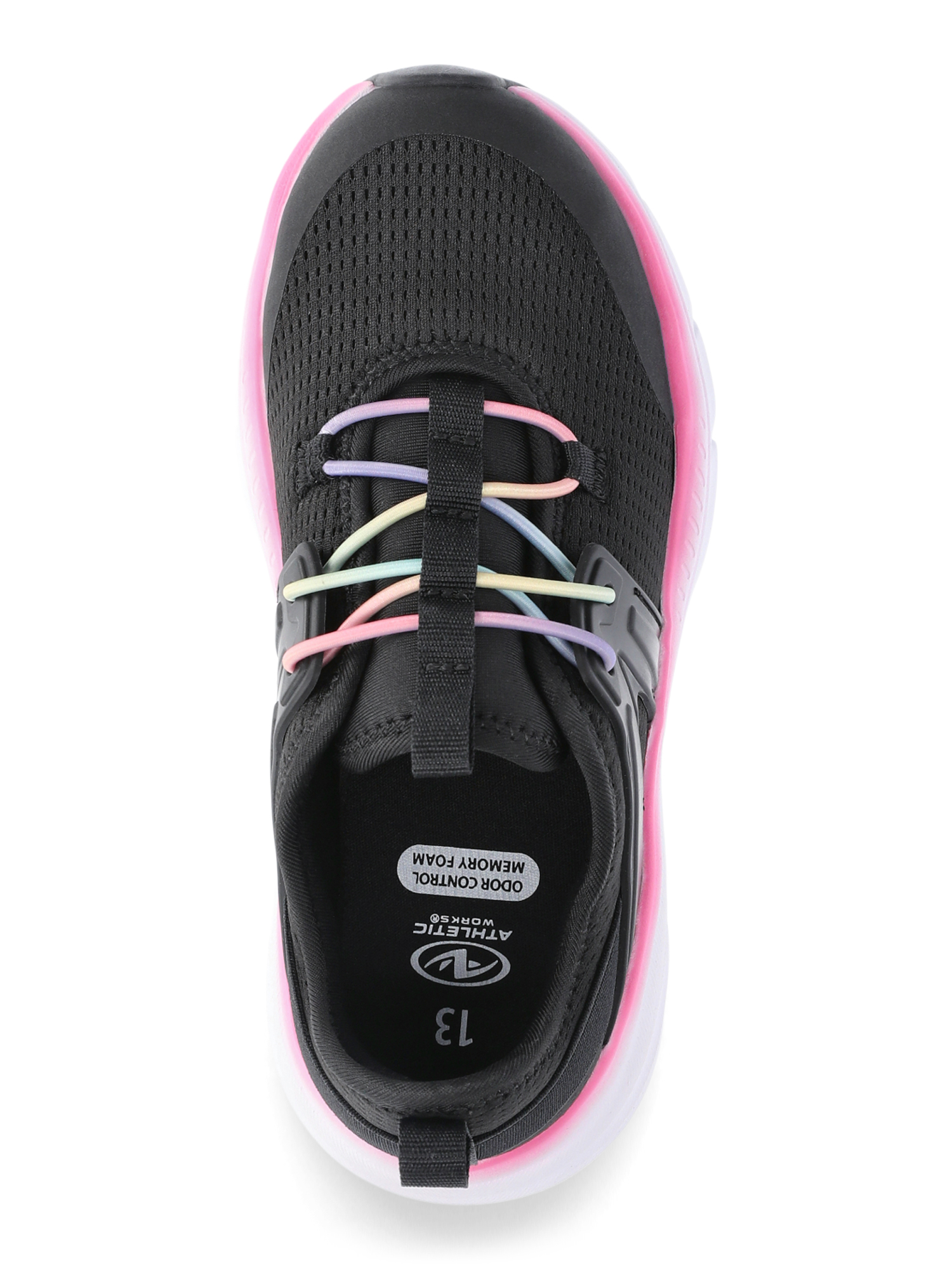 Athletic Works Girls Cage Knit Slip-On Sneakers photo 4