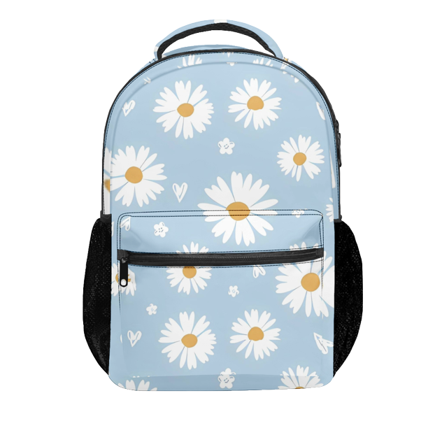 Daisy Print Backpack Kids Backpack Rucksack School Bag Back to School