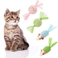 thumbnail image 3 of Farfi Pet Cat Kitten Mouse Rattle Toy Bite Chew Catch Clean Teeth Interactive Gift (Type 1), 3 of 13