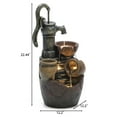 thumbnail image 6 of HomeStock Urban Upmarket Pump And Pots Resin Outdoor Fountain With Lights, 6 of 10