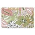 thumbnail image 1 of Safe & Stylish Abstract Plant Design Bath Mats in Pink Boho - Non-Slip, Washable for Bathroom Sink, Tub, Shower!, 1 of 5