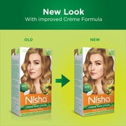 Nisha Creme Hair Color | Permanent Long Lasting Blonde Hair Dye Color Kit | Honey Blonde | 5.07 Oz