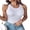 White, variant on Michellecmm Women Padded Tank Tops Sleeveless Round Neck Slim Fit Solid Color Workout Tops Summer Shirt